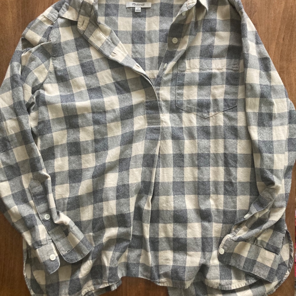 Madewell Flannel with Buttons down the back